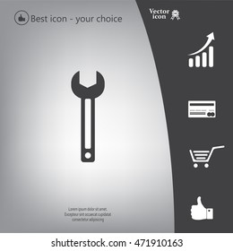 wrench icon , vector illustration