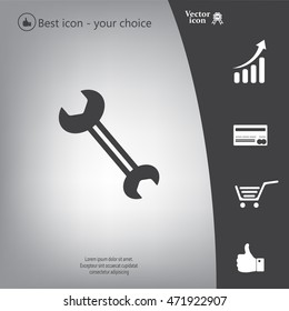 wrench icon , vector illustration