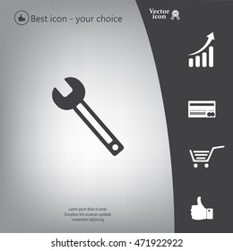 wrench icon , vector illustration