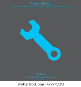 wrench icon , vector illustration