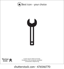wrench icon , vector illustration