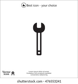 wrench icon , vector illustration