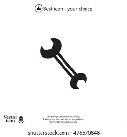 wrench icon , vector illustration