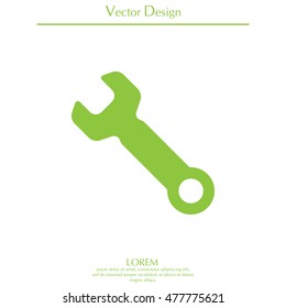 wrench icon , vector illustration