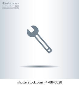 wrench icon , vector illustration
