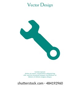 wrench icon , vector illustration