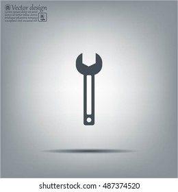 wrench icon , vector illustration