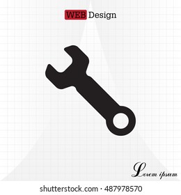 wrench icon , vector illustration