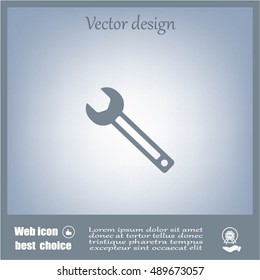 wrench icon , vector illustration