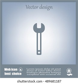 wrench icon , vector illustration
