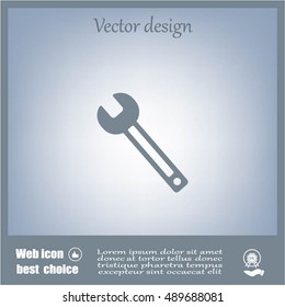 wrench icon , vector illustration
