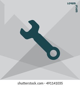 wrench icon , vector illustration
