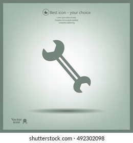 wrench icon , vector illustration