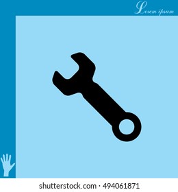 wrench icon , vector illustration