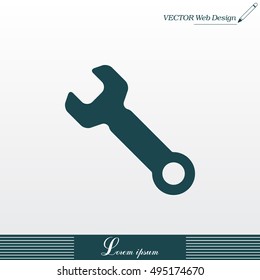 wrench icon , vector illustration
