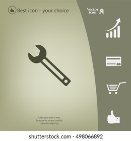 wrench icon , vector illustration