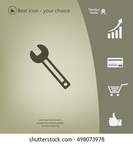 wrench icon , vector illustration