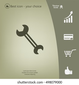 wrench icon , vector illustration