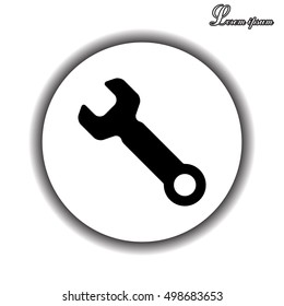 wrench icon , vector illustration