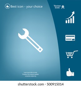 wrench icon , vector illustration
