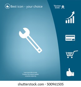 wrench icon , vector illustration