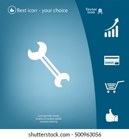 wrench icon , vector illustration