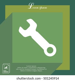 wrench icon , vector illustration