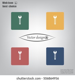 wrench icon , vector illustration