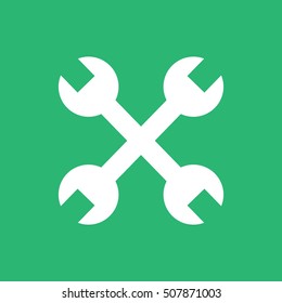 Wrench icon. Vector illustration.