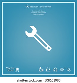 wrench icon , vector illustration