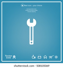 wrench icon , vector illustration
