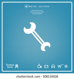 wrench icon , vector illustration