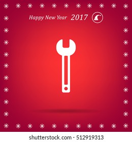 wrench icon , vector illustration