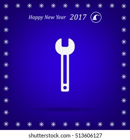 wrench icon , vector illustration
