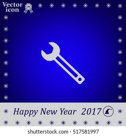 wrench icon , vector illustration