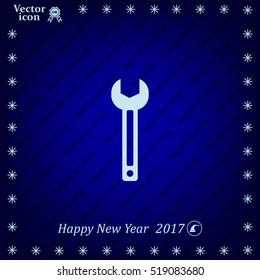 wrench icon , vector illustration