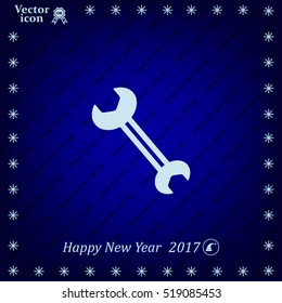 wrench icon , vector illustration