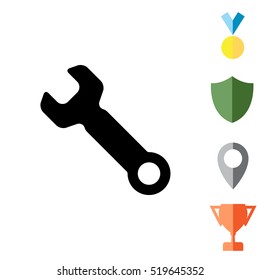 wrench icon , vector illustration