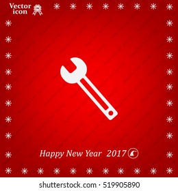 wrench icon , vector illustration