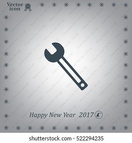 wrench icon , vector illustration