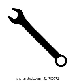 wrench icon. vector illustration