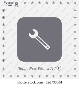 wrench icon , vector illustration