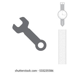 wrench icon , vector illustration