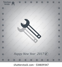 wrench icon , vector illustration