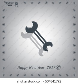 wrench icon , vector illustration