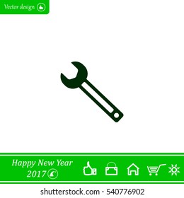 wrench icon , vector illustration