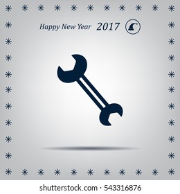 wrench icon , vector illustration