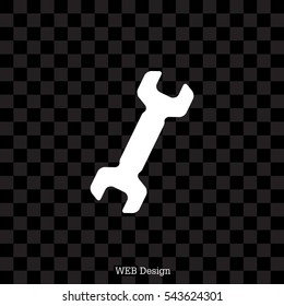 wrench icon , vector illustration