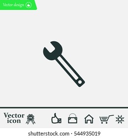wrench icon , vector illustration