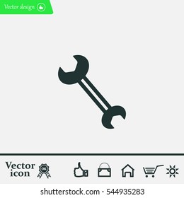 wrench icon , vector illustration